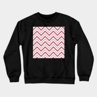 Mauve Pink Chevron ZigZag Repeat Pattern Crewneck Sweatshirt